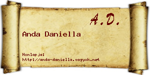 Anda Daniella névjegykártya